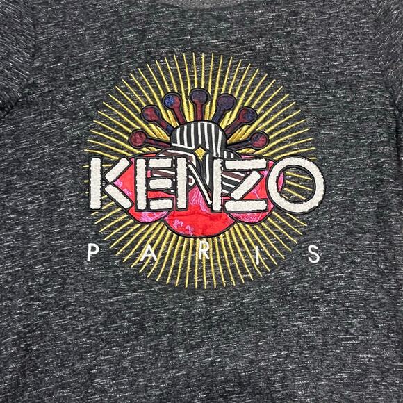 Kenzo Tanami Flower Sweatshirt S Marled Grey Limited Edition Psychedelic Pop Art - Picture 2 of 5